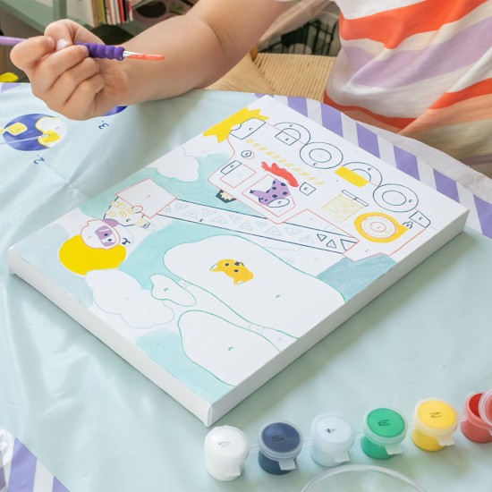 Petit Pinceau Kids Paint by Numbers Wouf 3-6 years Petit Pinceau Kids Paint by Numbers Wouf 3-6 years