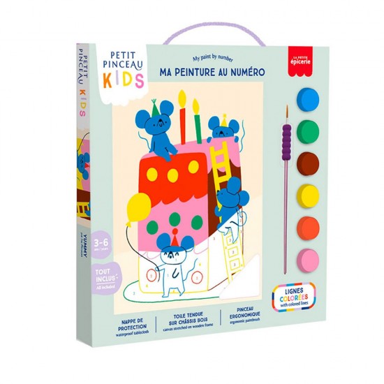Petit Pinceau Kids Paint by Numbers Yummy 3-6 years Petit Pinceau Kids Paint by Numbers Yummy 3-6 years