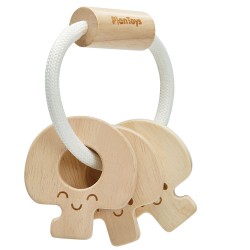PlanToys Baby Key Rattle-Natural PlanToys Baby Key Rattle-Natural