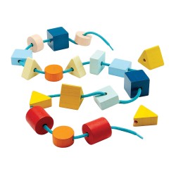 PlanToys Geo Lacing Beads - Unit Link PlanToys Geo Lacing Beads - Unit Link