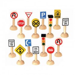 PlanToys Set of Traffic Signs & Lights (USA) PlanToys Set of Traffic Signs & Lights (USA)