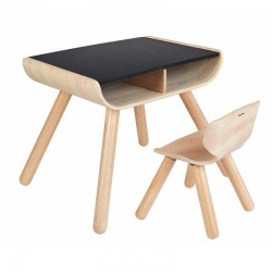 PlanToys Table & Chair - Black PlanToys Table & Chair - Black