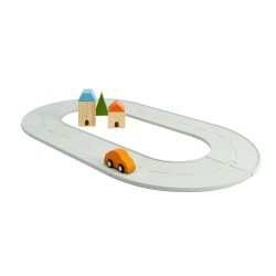 PlanToys Rubber Road & Rail Set - Small PlanToys Rubber Road & Rail Set - Small