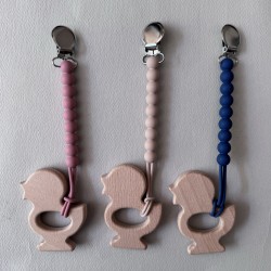 Pacifier Clip newborn | bubbles 