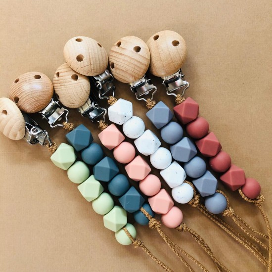 Pacifier Clip newborn | Blocks