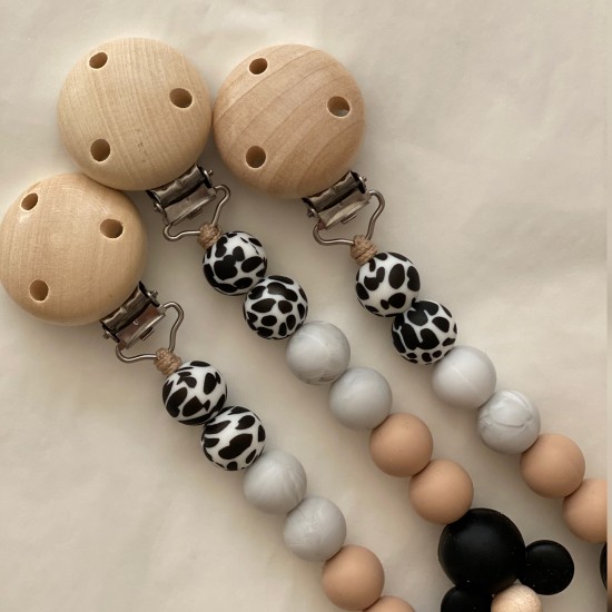 Pacifier Clip Mickey black Pacifier Clip Mickey black