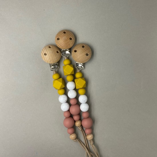 Pacifier Clip | Cube Curry Pacifier Clip | Cube Curry