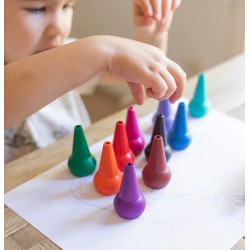 Tiger Tribe Set Wax Crayons and Activity Book Oodle Doodles Animals 12m+