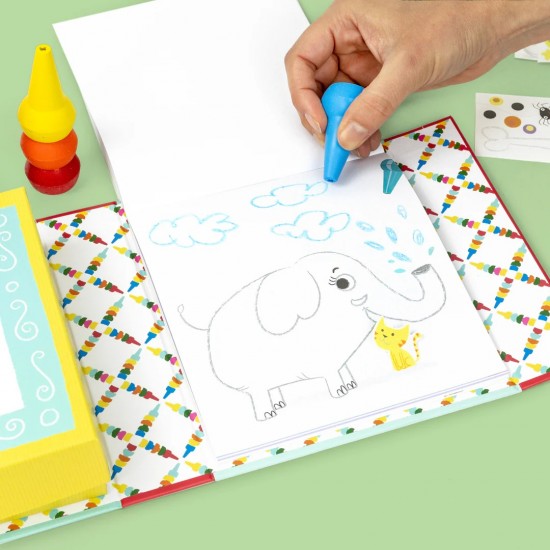 Tiger Tribe Set Wax Crayons and Activity Book Oodle Doodles Animals 12m+ Tiger Tribe Set Wax Crayons and Activity Book Oodle Doodles Animals 12m+
