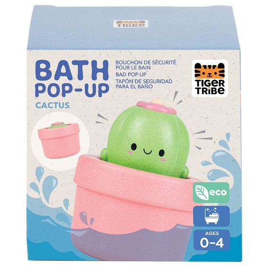 Tiger Tribe Bath Toy Pop-Up  Bioplastic - Cactus 0+ 