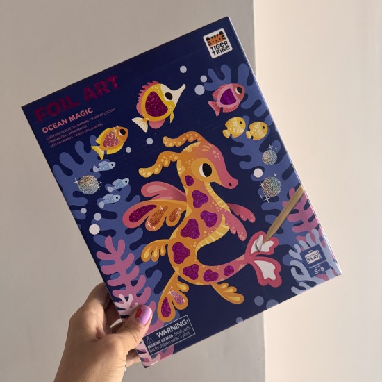 Tiger Tribe Activity Set – Foil Art – Ocean Magic 5-8 years 