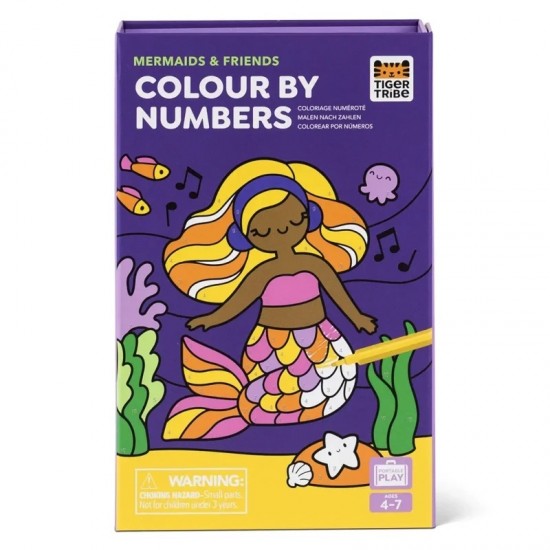 Tiger Tribe Colour by Numbers - Mermaids and Friends 